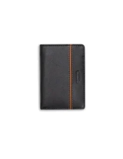 MONPIEL Billetera Pequena con Monedero Raya Lateral*Hombre Carteras Hombre Piel
