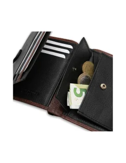 MONPIEL Billetero con Broche Interior y Monedero Cuero*Hombre Carteras Hombre Piel