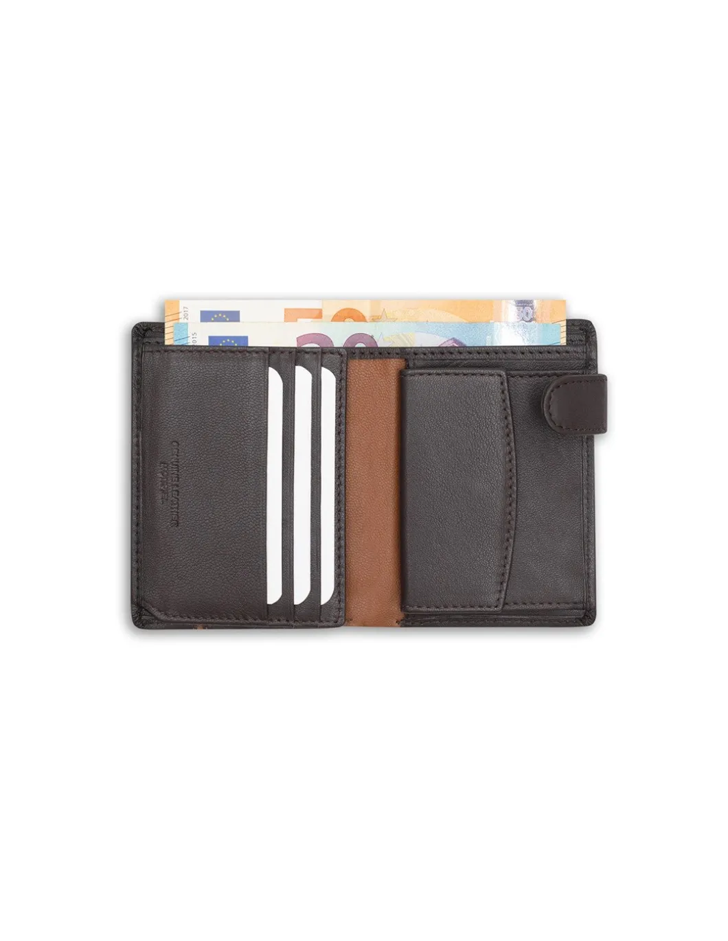 MONPIEL Billetero con Broche y Monedero Raya Lateral*Hombre Carteras Hombre Piel