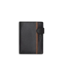 MONPIEL Billetero con Broche y Monedero Raya Lateral*Hombre Carteras Hombre Piel