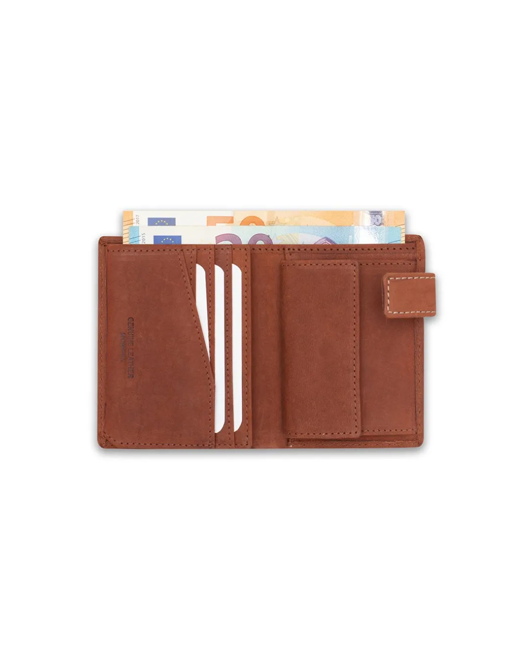 MONPIEL Billetero con Broche y Monedero Parche con Logo*Hombre Outlet Hombre|Carteras Hombre Piel