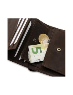 MONPIEL Billetero con Broche y Monedero Parche con Logo*Hombre Outlet Hombre|Carteras Hombre Piel