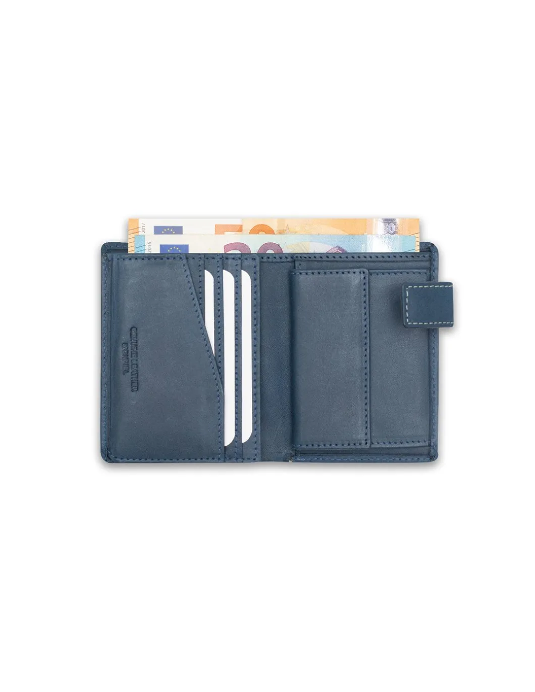 MONPIEL Billetero con Broche y Monedero Parche con Logo*Hombre Outlet Hombre|Carteras Hombre Piel