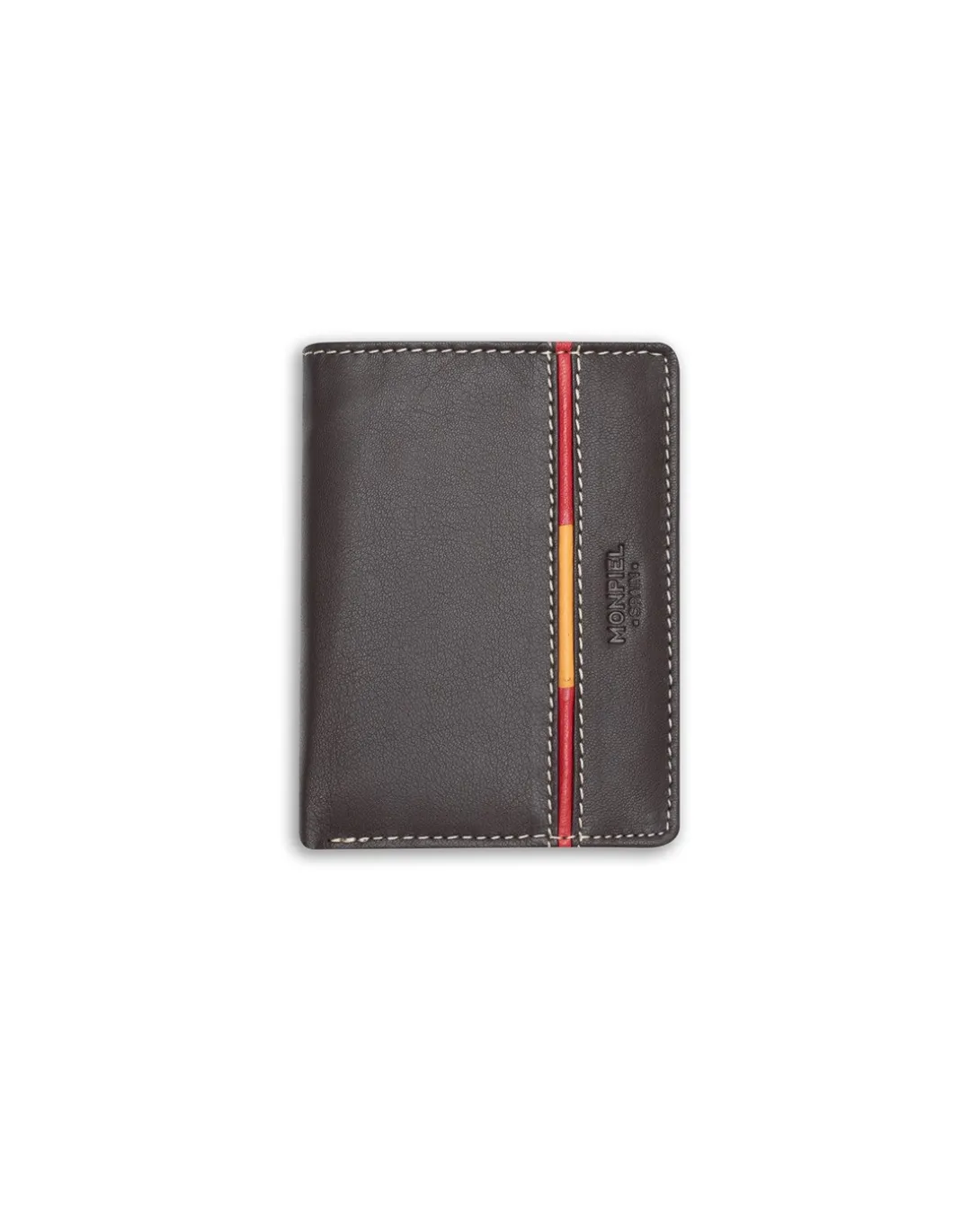 MONPIEL Billetero con Monedero Bandera Espana*Hombre Carteras Hombre Piel