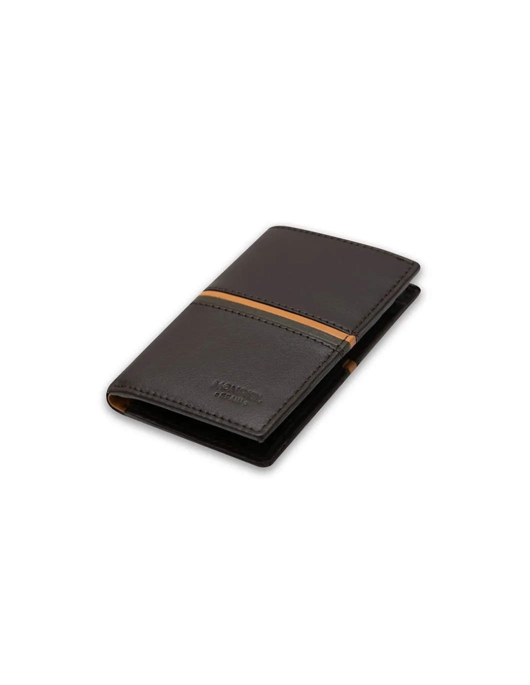 MONPIEL Billetero con Monedero Dentro Rayas a Color*Hombre Carteras Hombre Piel