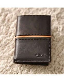 MONPIEL Billetero con Monedero Dentro Rayas a Color*Hombre Carteras Hombre Piel