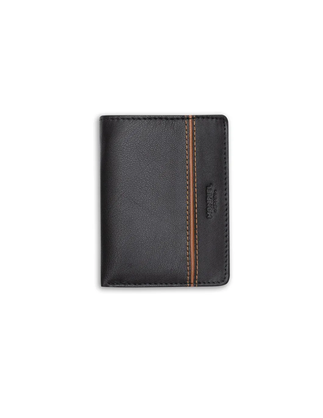 MONPIEL Billetero con Monedero Raya Lateral*Hombre Carteras Hombre Piel