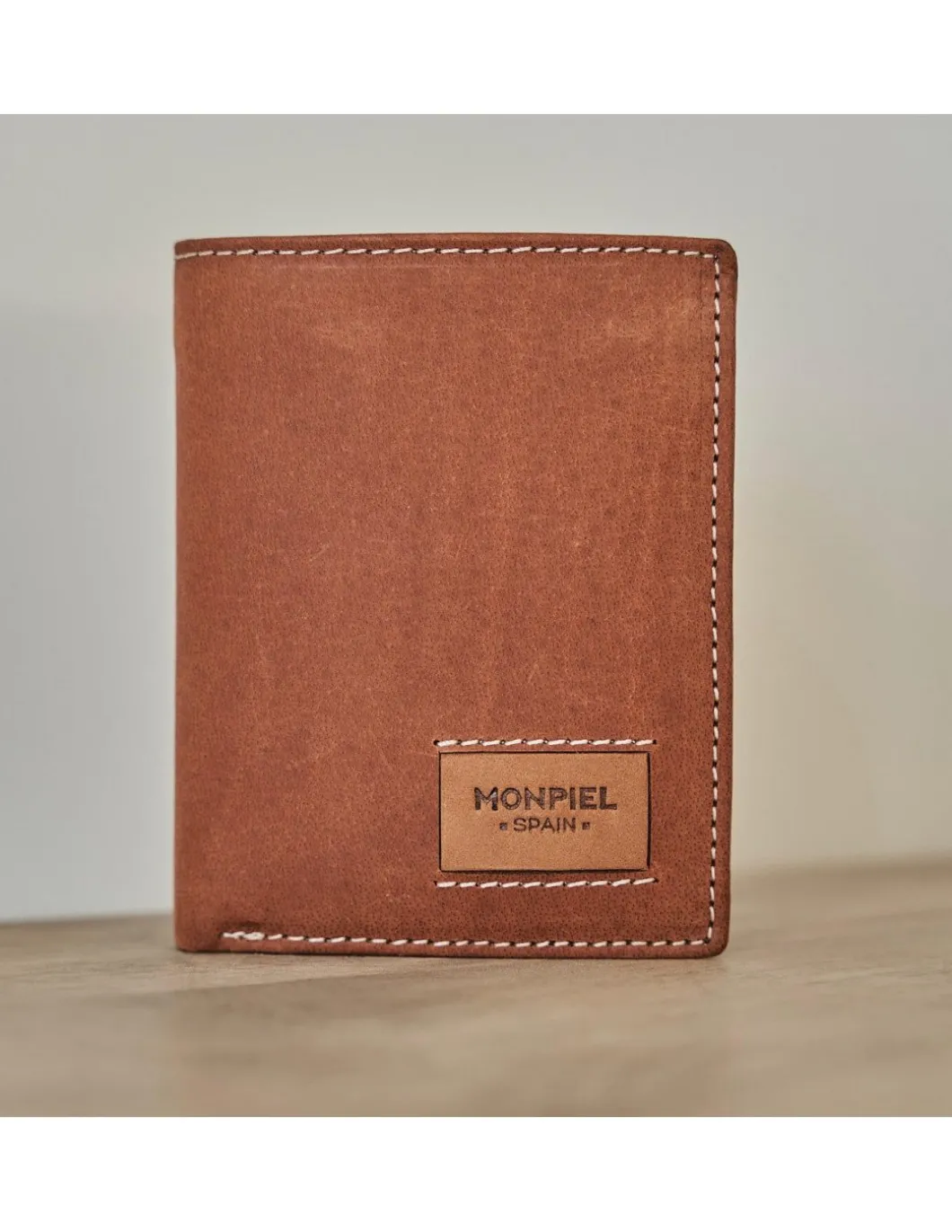 MONPIEL Billetero Simple Parche con Logo*Hombre Outlet Hombre|Carteras Hombre Piel