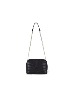 MONPIEL Bolso Acolchado de Piel con Cadena Oro*Mujer Bolsos De Piel Medianos|Bolsos Piel Mujer