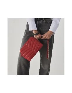 MONPIEL Bolso Acolchado de Piel con Cadena Oro*Mujer Bolsos De Piel Medianos|Bolsos Piel Mujer
