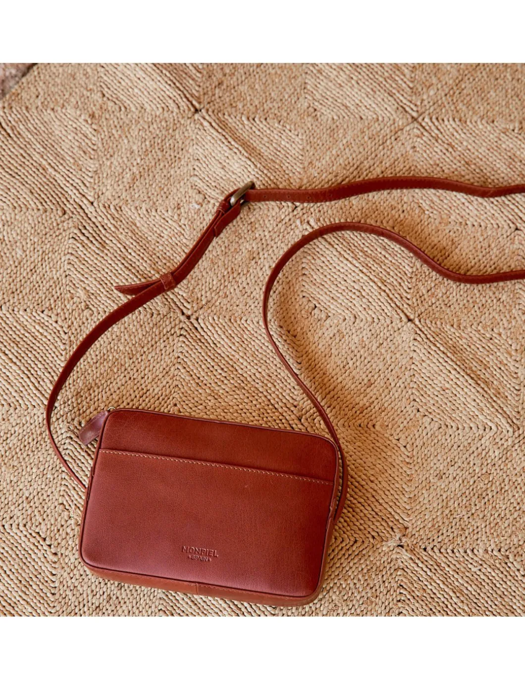MONPIEL Bolso Bandolera Basic*Mujer Bolsos De Piel Pequeños|Bolsos Piel Mujer