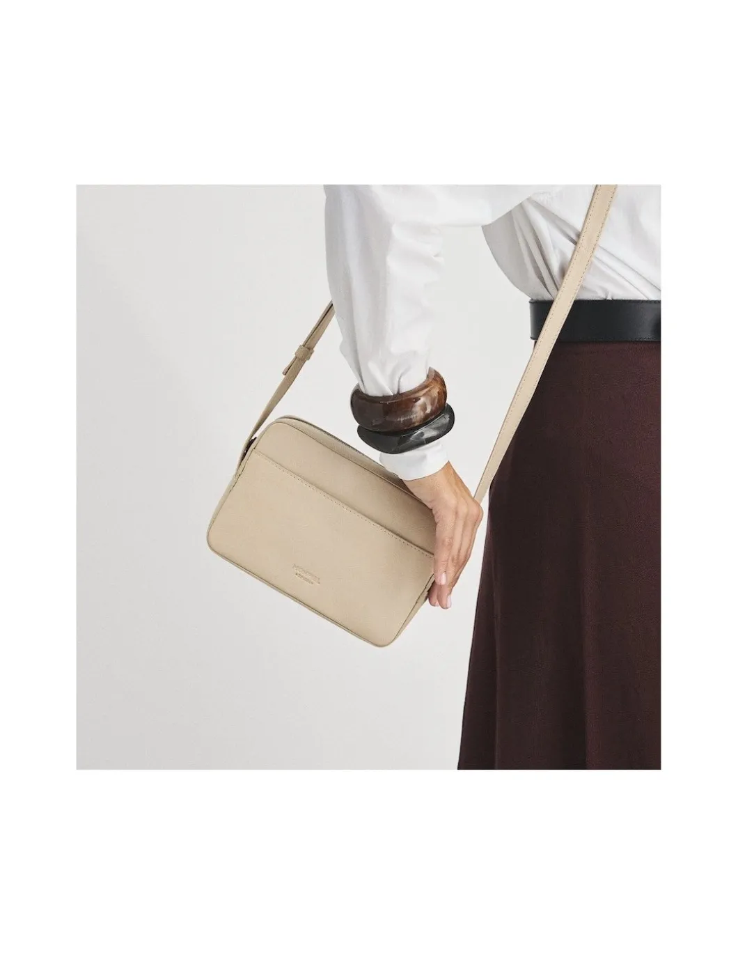 MONPIEL Bolso Bandolera Basic*Mujer Bolsos De Piel Pequeños|Bolsos Piel Mujer