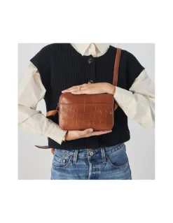 MONPIEL Bolso Bandolera de Piel Coco*Mujer Bolsos De Piel Pequeños|Bolsos Piel Mujer