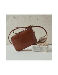 MONPIEL Bolso Bandolera de Piel Coco*Mujer Bolsos De Piel Pequeños|Bolsos Piel Mujer