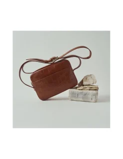 MONPIEL Bolso Bandolera de Piel Coco*Mujer Bolsos De Piel Pequeños|Bolsos Piel Mujer