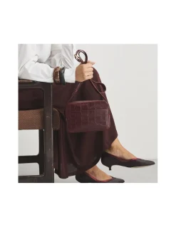 MONPIEL Bolso Bandolera de Piel Coco*Mujer Bolsos De Piel Pequeños|Bolsos Piel Mujer