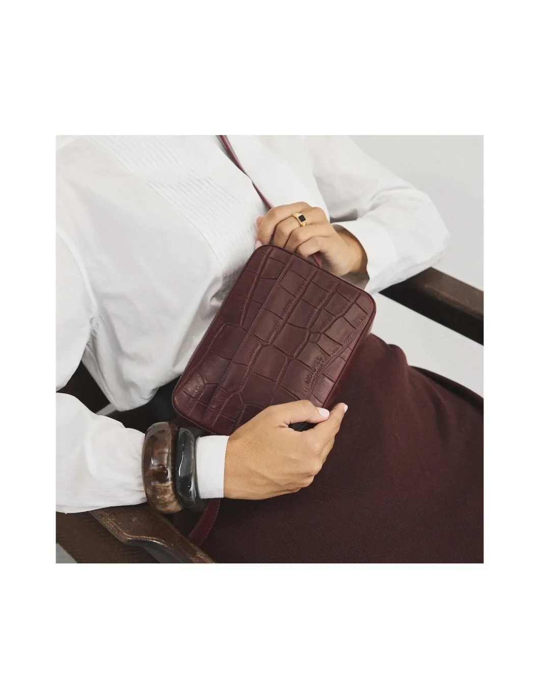 MONPIEL Bolso Bandolera de Piel Coco*Mujer Bolsos De Piel Pequeños|Bolsos Piel Mujer