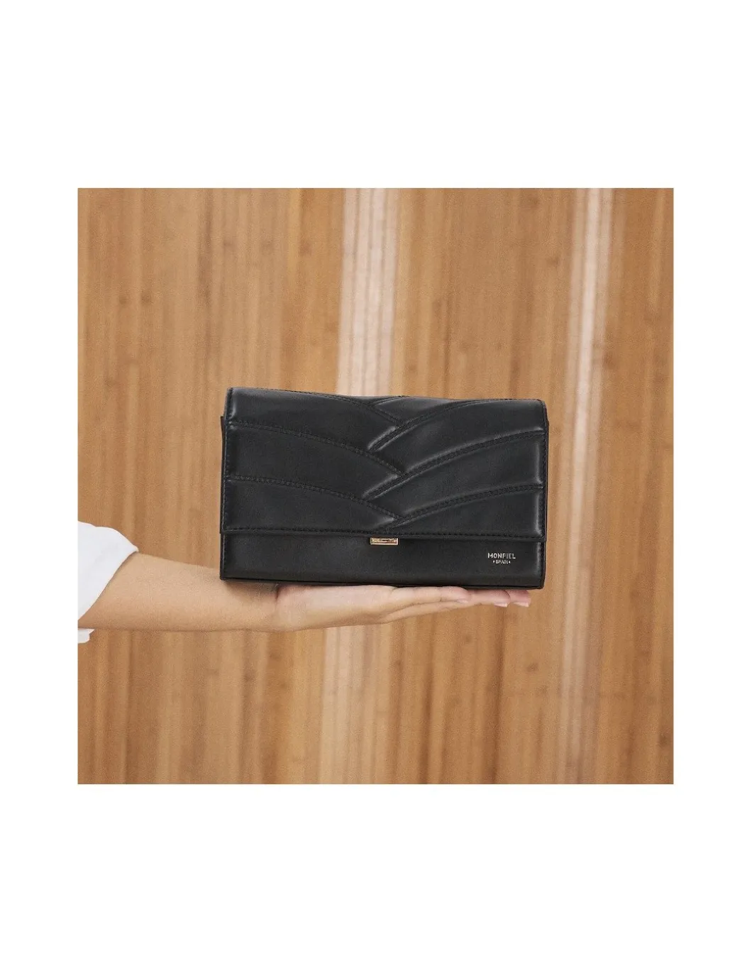 MONPIEL Bolso Cartera de mano de piel mujer Venecia*Mujer Bolsos De Piel Pequeños|Bolsos Piel Mujer