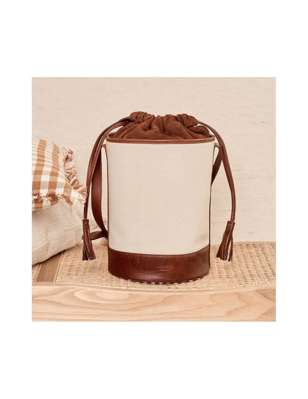MONPIEL Bolso Cubo Canva*Mujer Bolsos De Piel Grandes|Bolsos Piel Mujer