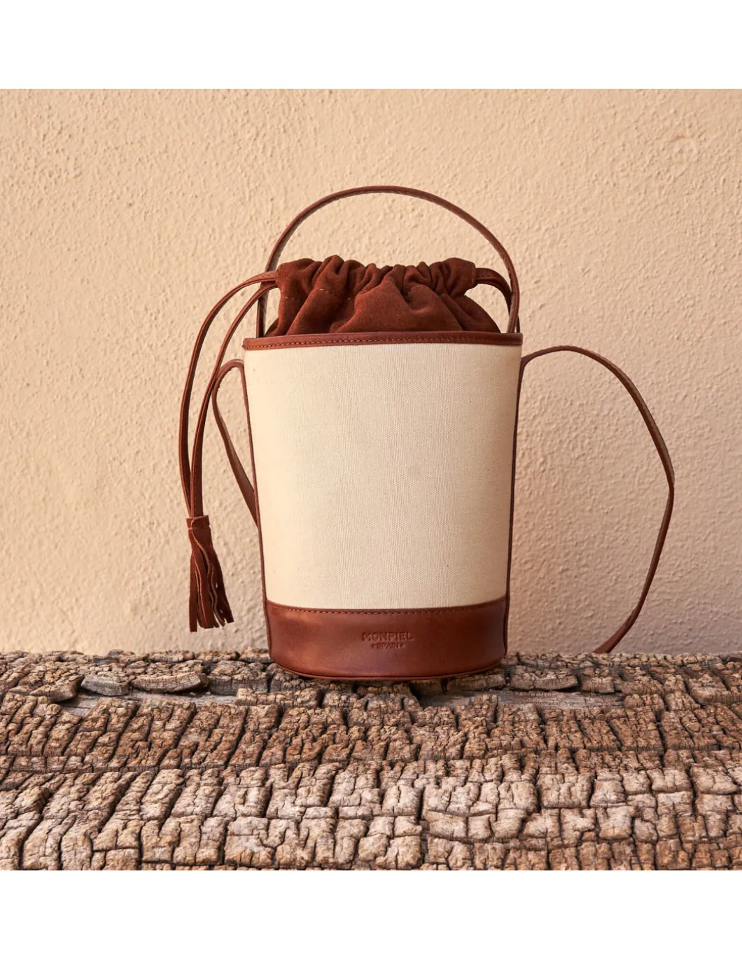 MONPIEL Bolso Cubo Canva Pequeno*Mujer Bolsos De Piel Pequeños|Bolsos Piel Mujer