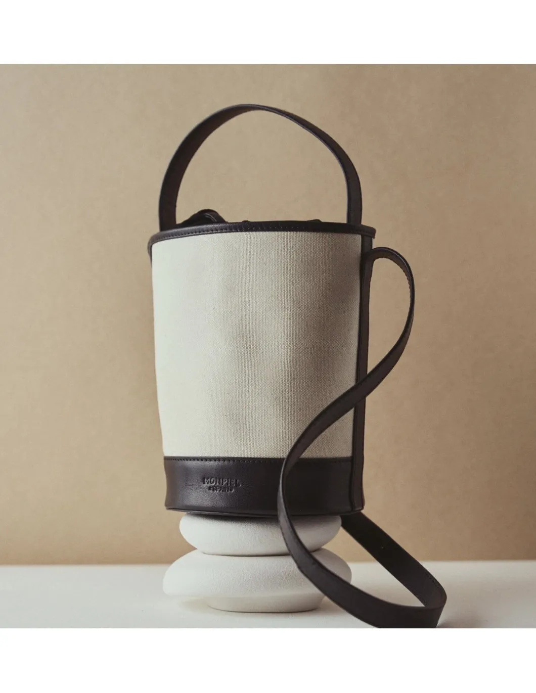 MONPIEL Bolso Cubo Canva Pequeno*Mujer Bolsos De Piel Pequeños|Bolsos Piel Mujer