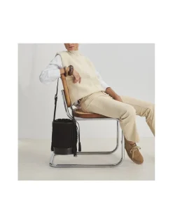 MONPIEL Bolso de Cubo de piel con Flecos Grande Roma*Mujer Bolsos De Piel Grandes|Bolsos Piel Mujer