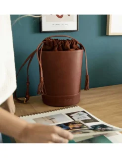 MONPIEL Bolso Redondo Cubo*Mujer Bolsos De Piel Grandes|Bolsos Piel Mujer