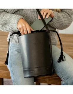 MONPIEL Bolso Redondo Cubo*Mujer Bolsos De Piel Grandes|Bolsos Piel Mujer