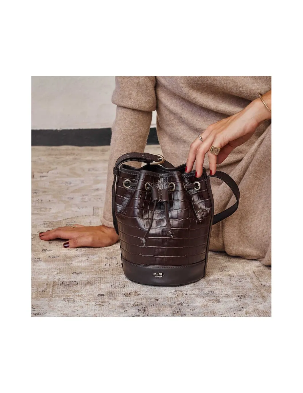 MONPIEL Bolso Saco Bombonera Pequeno*Mujer Bolsos De Piel Pequeños|Bolsos Piel Mujer