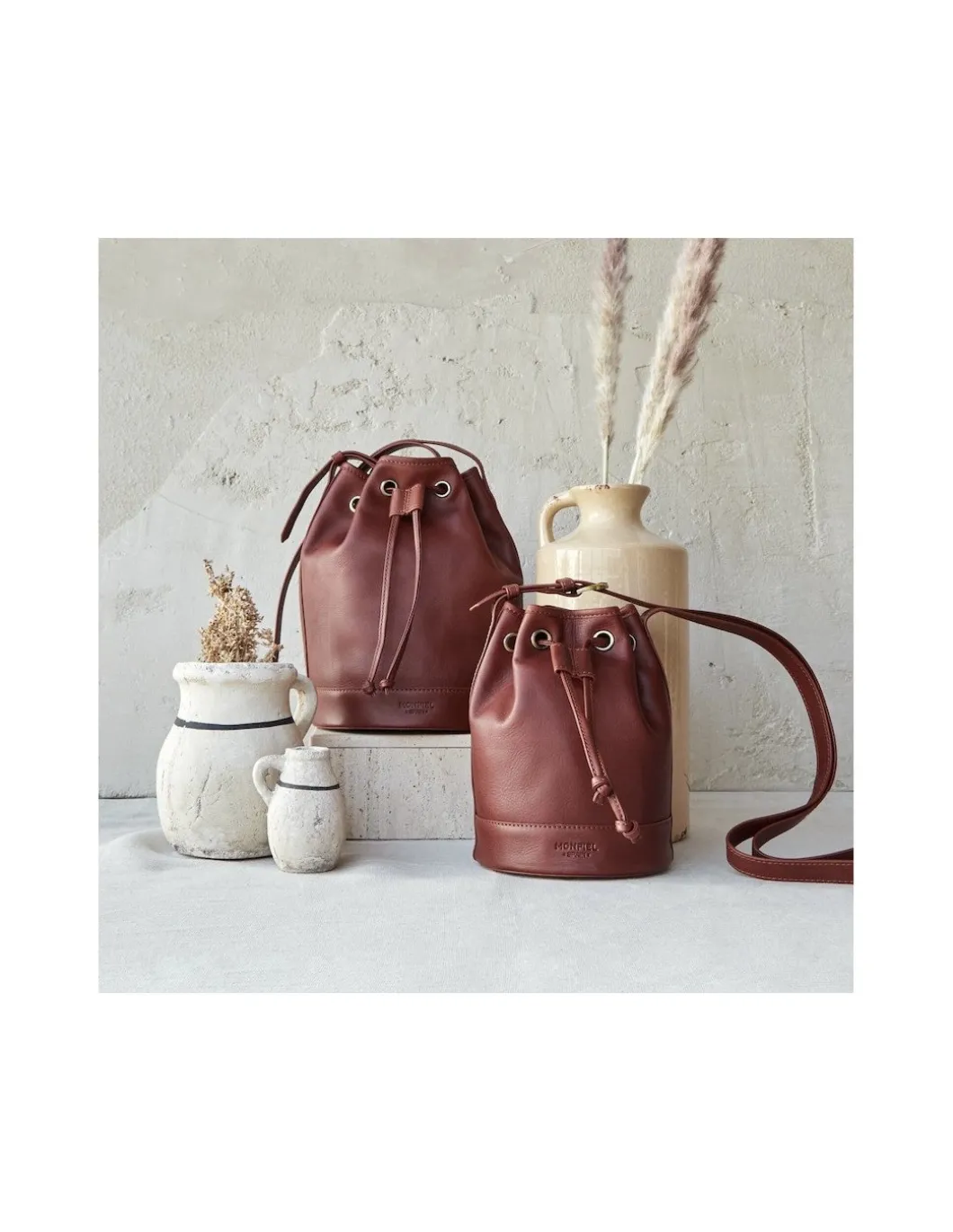 MONPIEL Bolso Saco Bombonera Pequeno*Mujer Bolsos Piel Mujer|Bolsos De Piel Pequeños