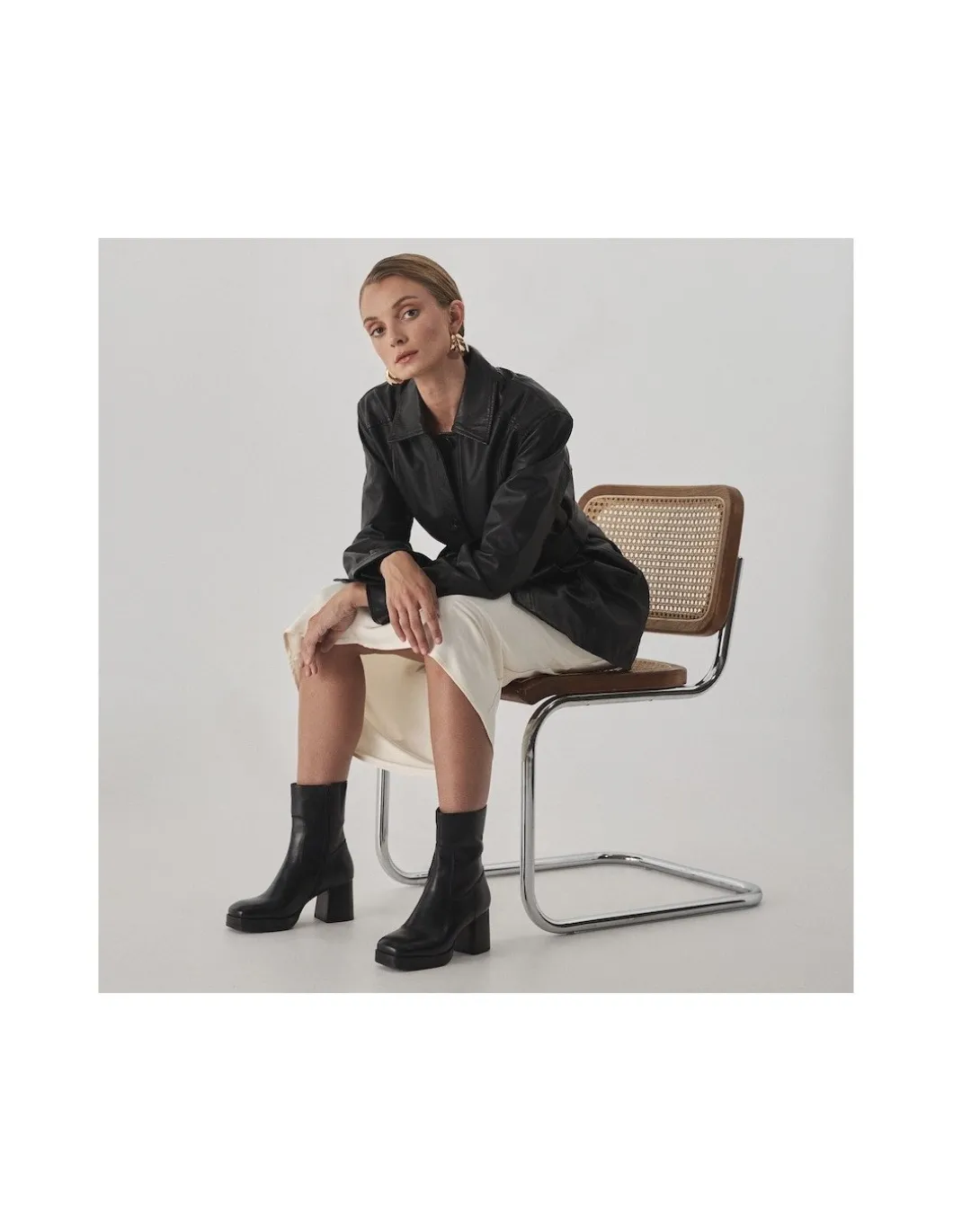 MONPIEL Botin de plataforma Claudia*Mujer Botines Piel Mujer