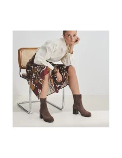 MONPIEL Botin de plataforma Claudia*Mujer Botines Piel Mujer