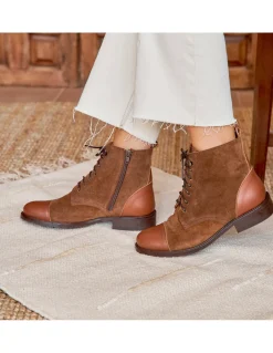 MONPIEL Botin Mujer con Cordones Satur*Mujer Outlet Mujer|Botines Piel Mujer