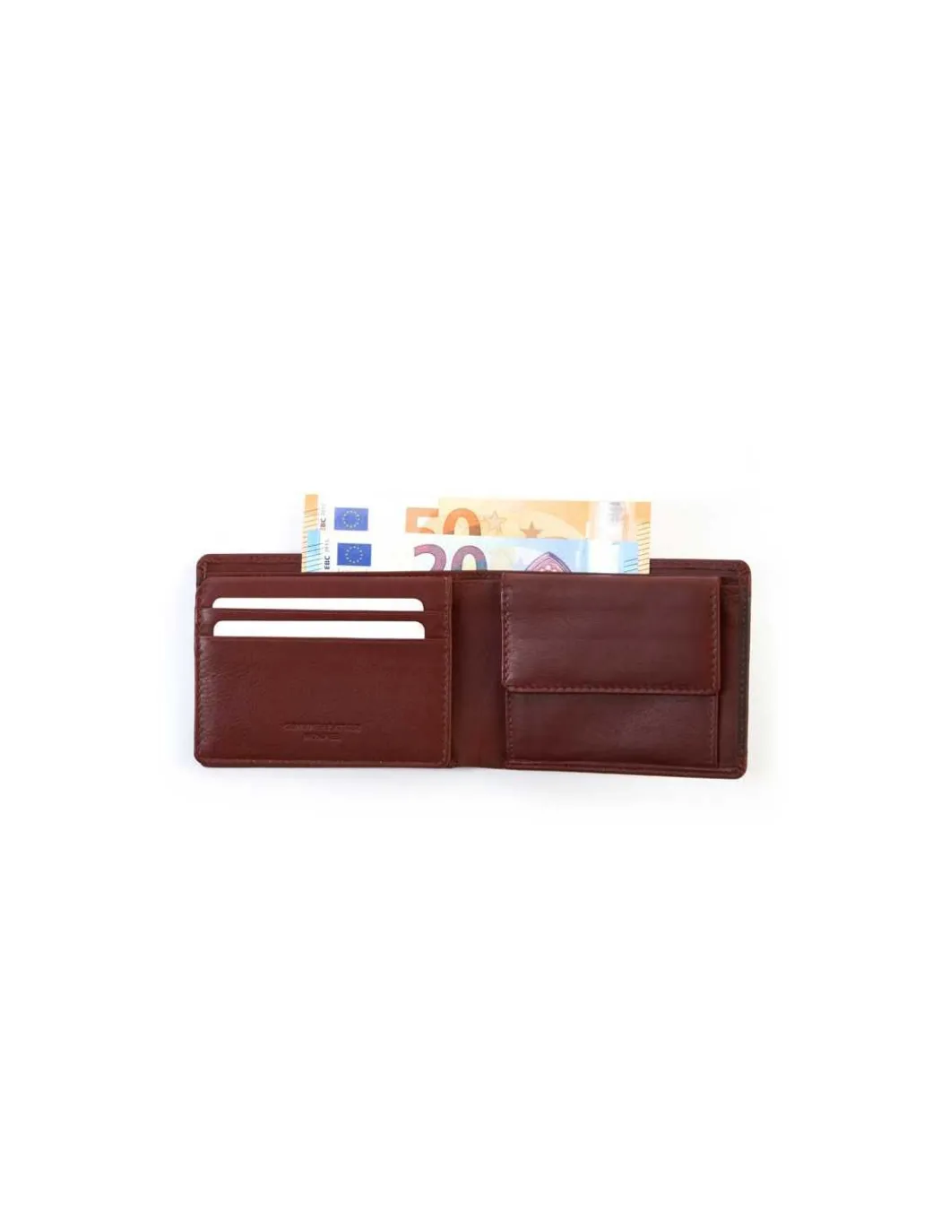 MONPIEL Cartera Americana de piel con Monedero y Tarjetero Extra Lago*Hombre Carteras Hombre Piel