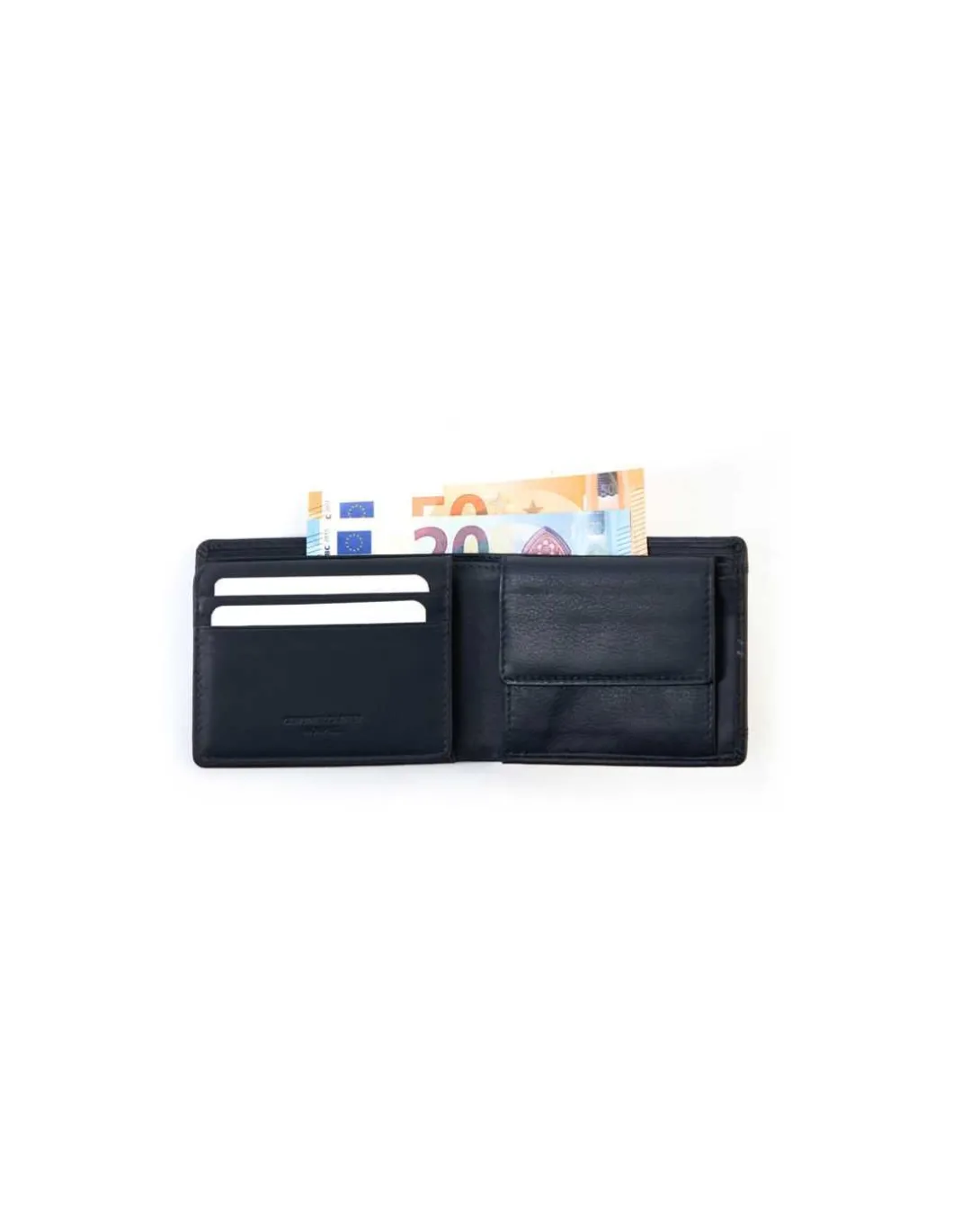 MONPIEL Cartera Americana de piel con Monedero y Tarjetero Extra Lago*Hombre Carteras Hombre Piel