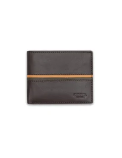 MONPIEL Cartera Americana Grande con Rayas a Color*Hombre Carteras Hombre Piel