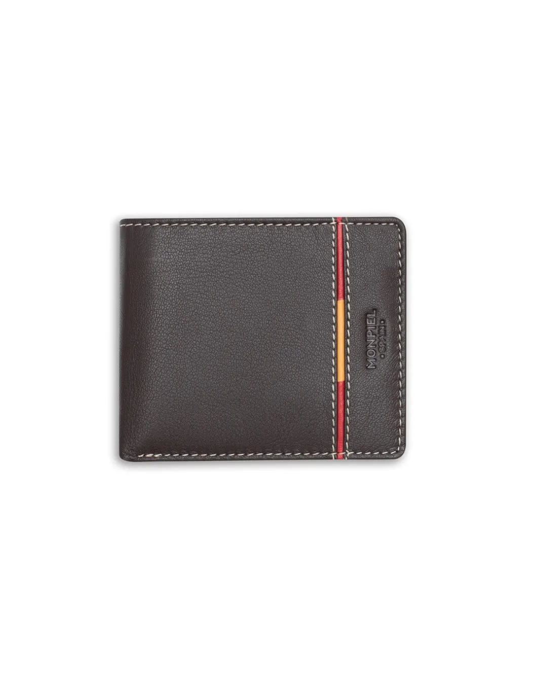 MONPIEL Cartera Americana Grande Bandera Espana*Hombre Carteras Hombre Piel