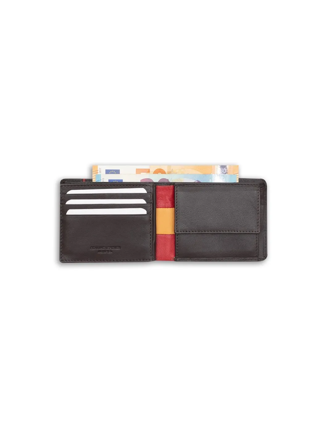 MONPIEL Cartera Americana Grande Bandera Espana*Hombre Carteras Hombre Piel