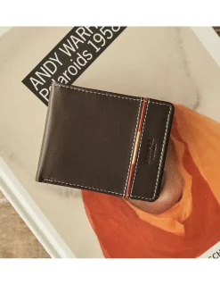 MONPIEL Cartera Americana Grande Bandera Espana*Hombre Carteras Hombre Piel