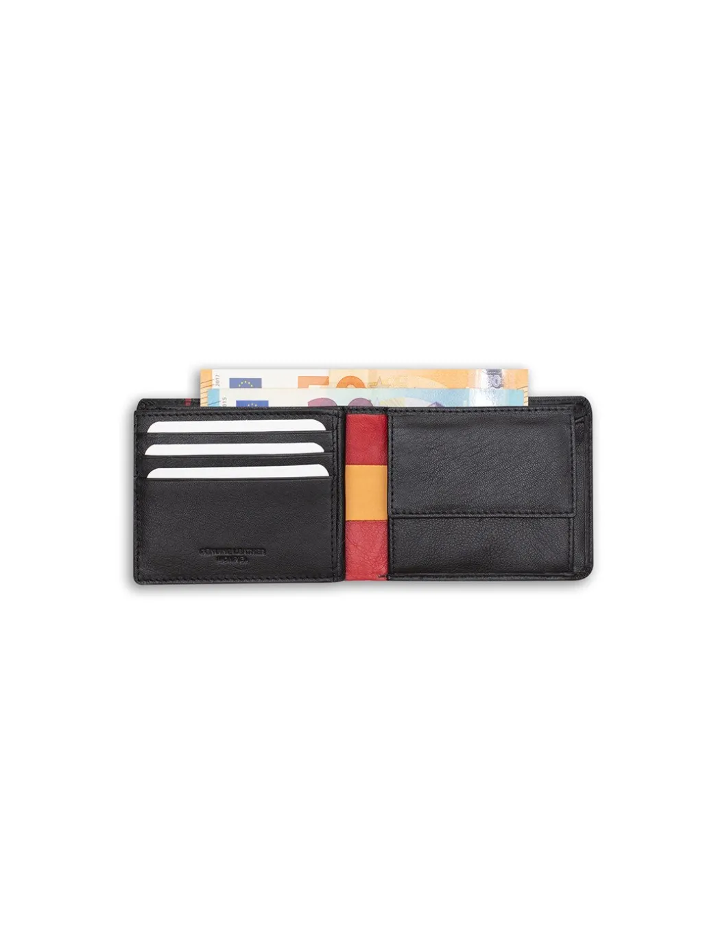 MONPIEL Cartera Americana Grande Bandera Espana*Hombre Carteras Hombre Piel