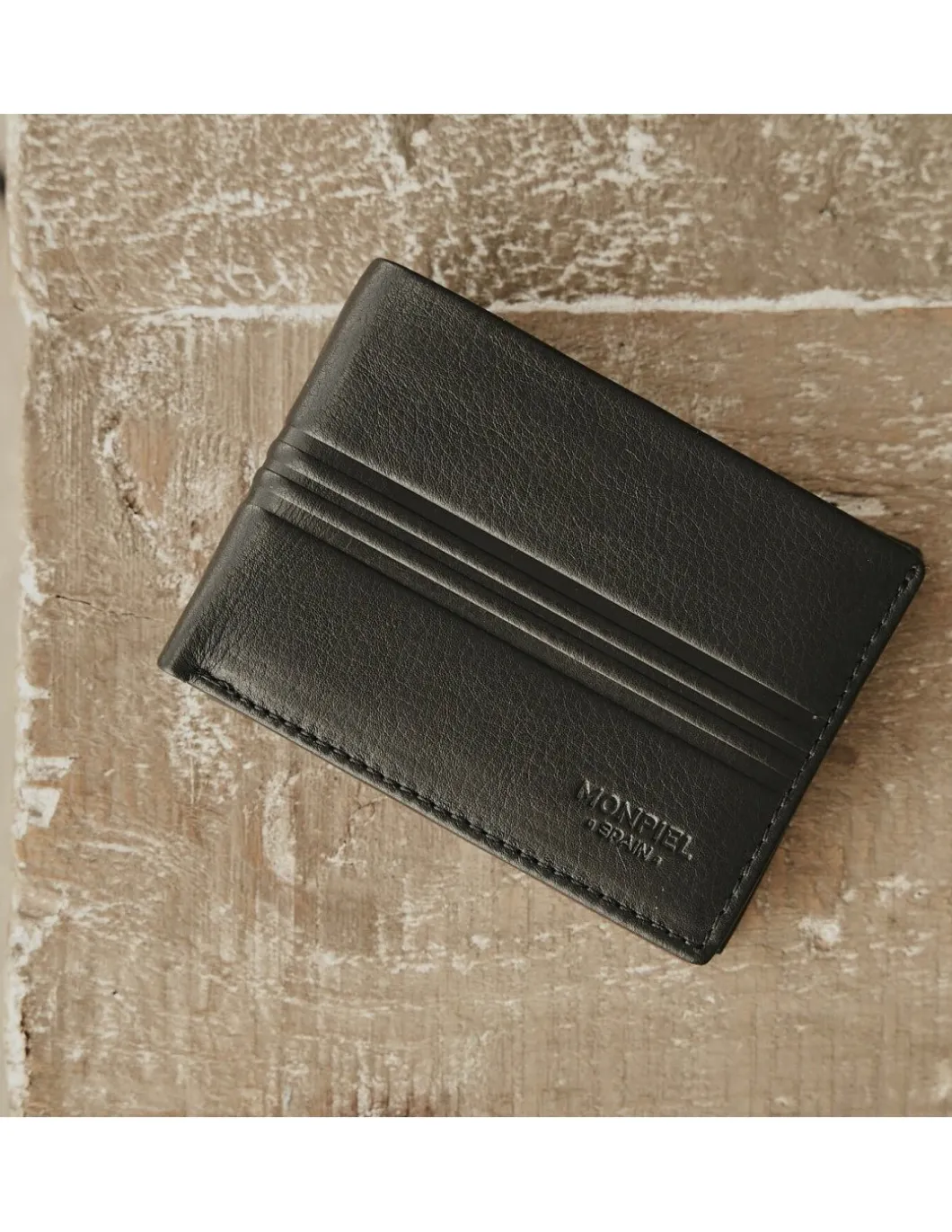 MONPIEL Cartera Americana Pequena con Monedero Cuero*Hombre Carteras Hombre Piel