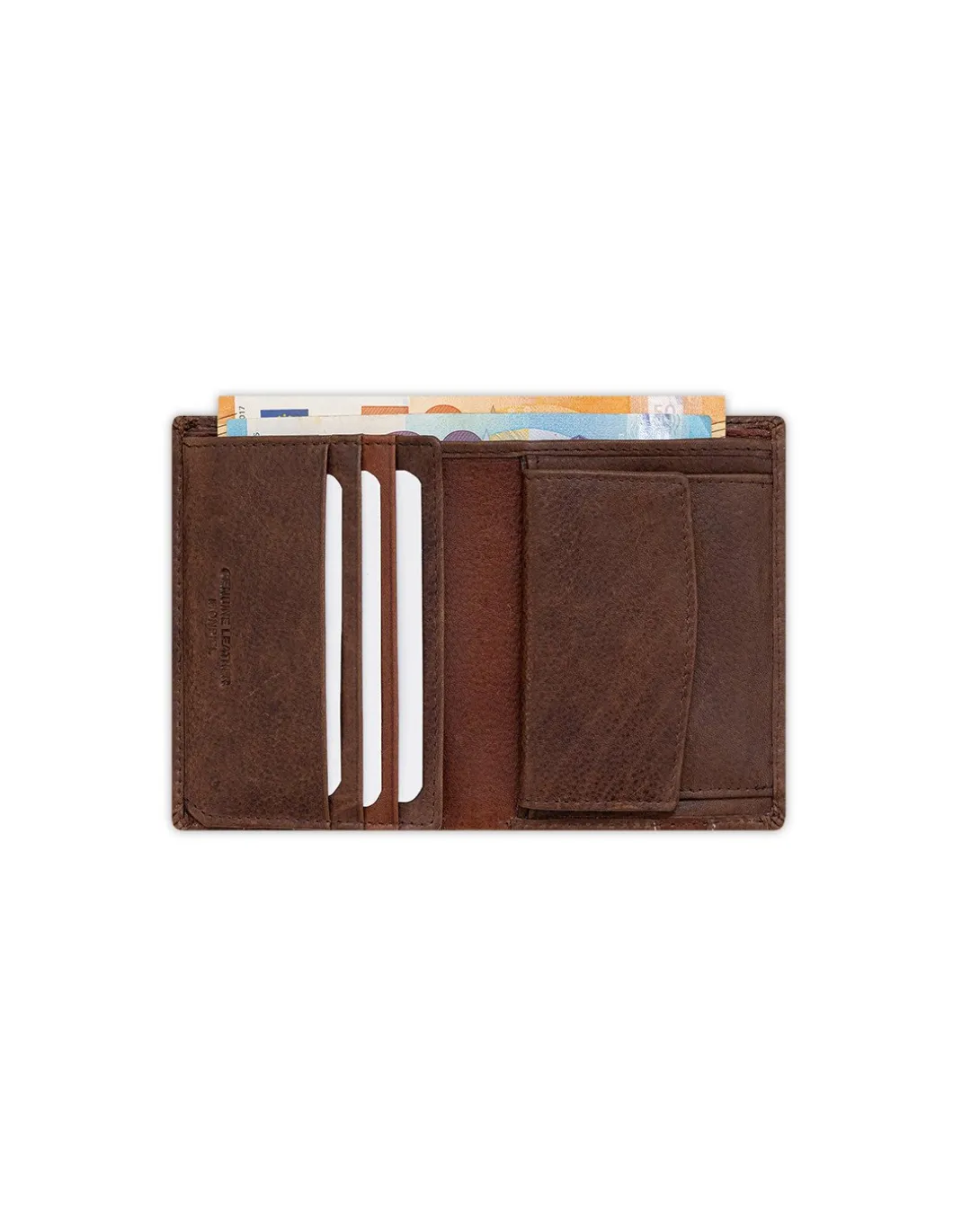 MONPIEL Cartera Billetera con Monedero Goma*Hombre Carteras Hombre Piel