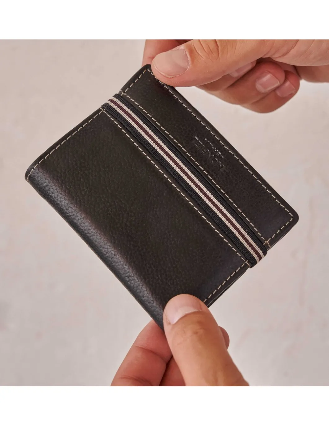 MONPIEL Cartera Billetera con Monedero Goma*Hombre Carteras Hombre Piel