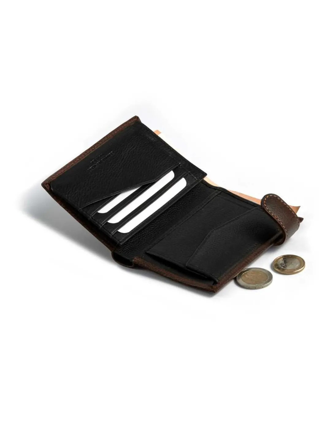 MONPIEL Cartera con broche y Monedero Interior Dos Tonos*Hombre Carteras Hombre Piel