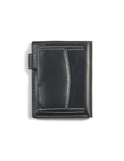 MONPIEL Cartera con Broche y Monedero Trasero Logo Central*Hombre Carteras Hombre Piel
