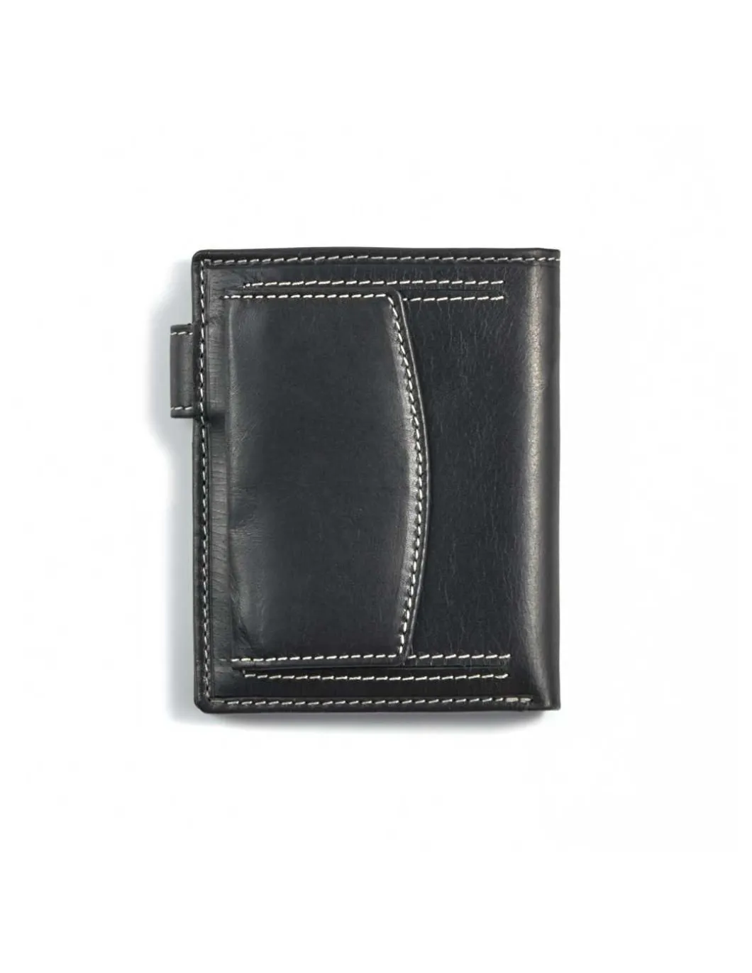 MONPIEL Cartera con Broche y Monedero Trasero Logo Central*Hombre Carteras Hombre Piel
