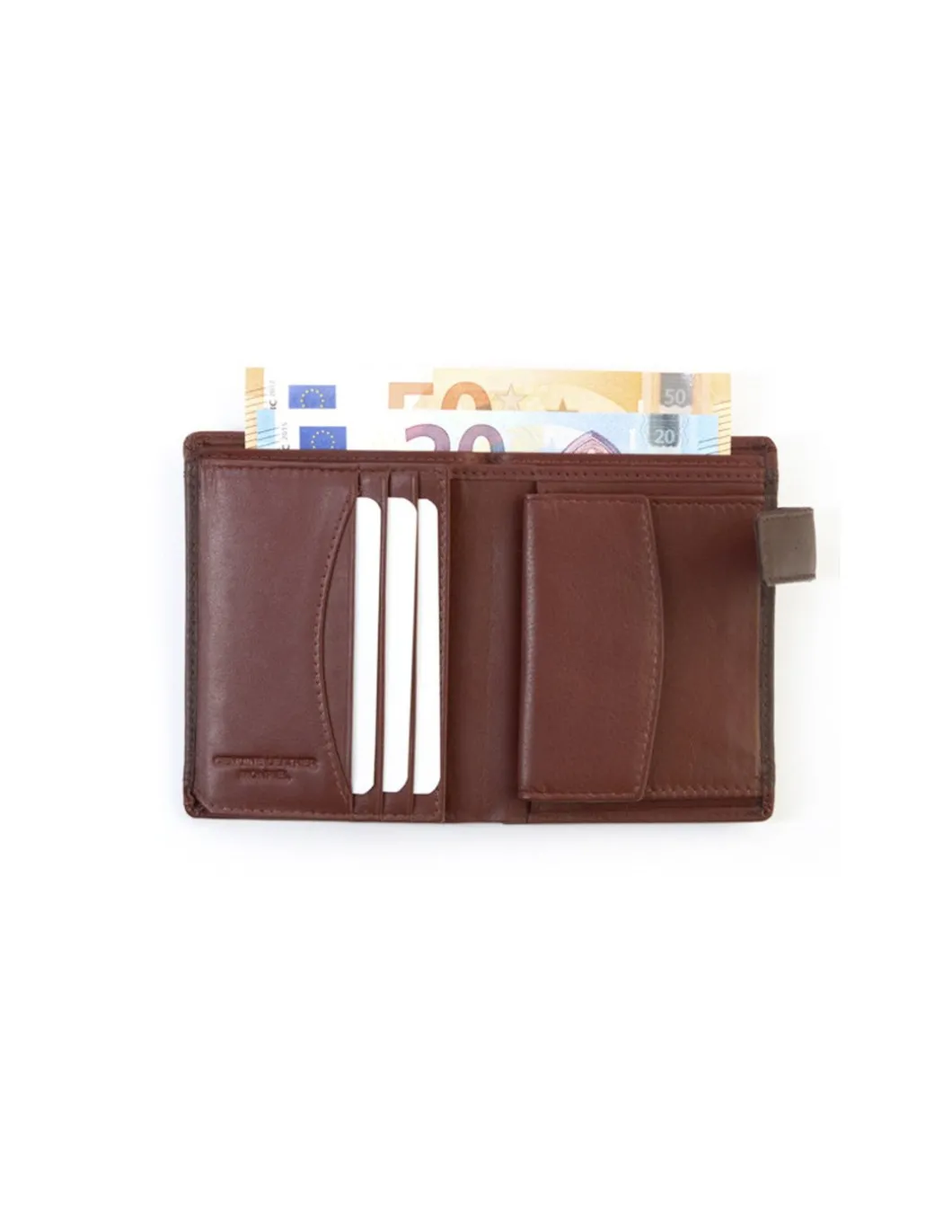 MONPIEL Cartera de piel Hombre con Broche y Monedero Lago*Hombre Carteras Hombre Piel
