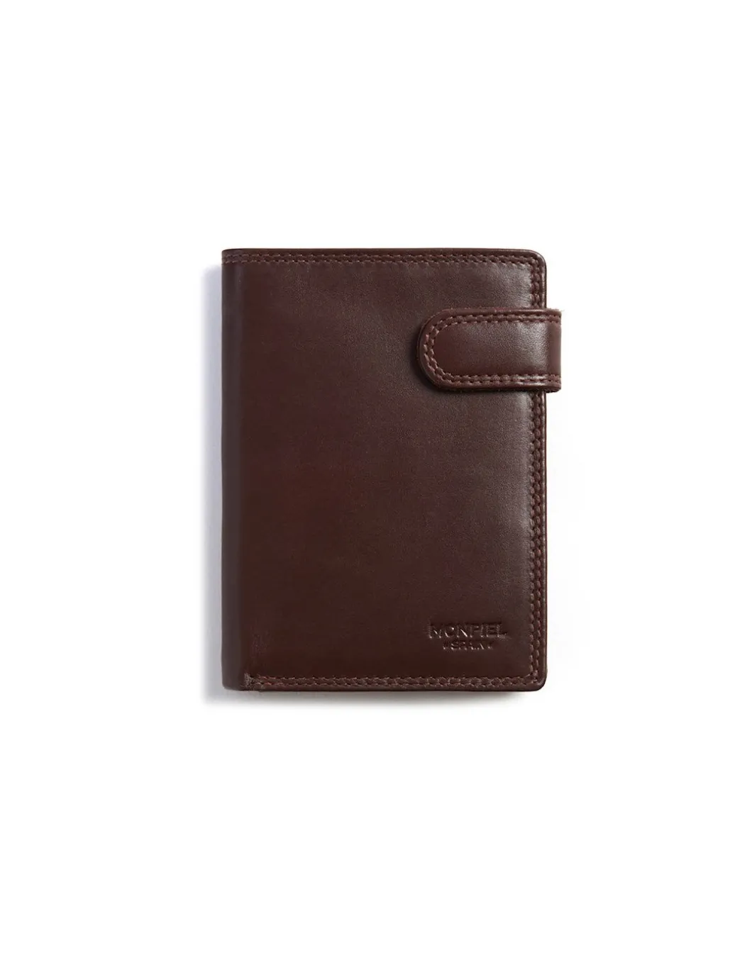 MONPIEL Cartera de piel XL con Broche y Monedero*Hombre Carteras Hombre Piel