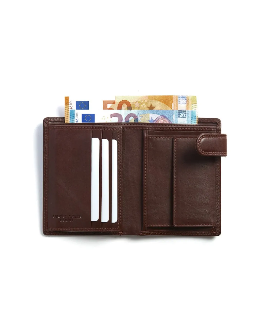 MONPIEL Cartera de piel XL con Broche y Monedero*Hombre Carteras Hombre Piel