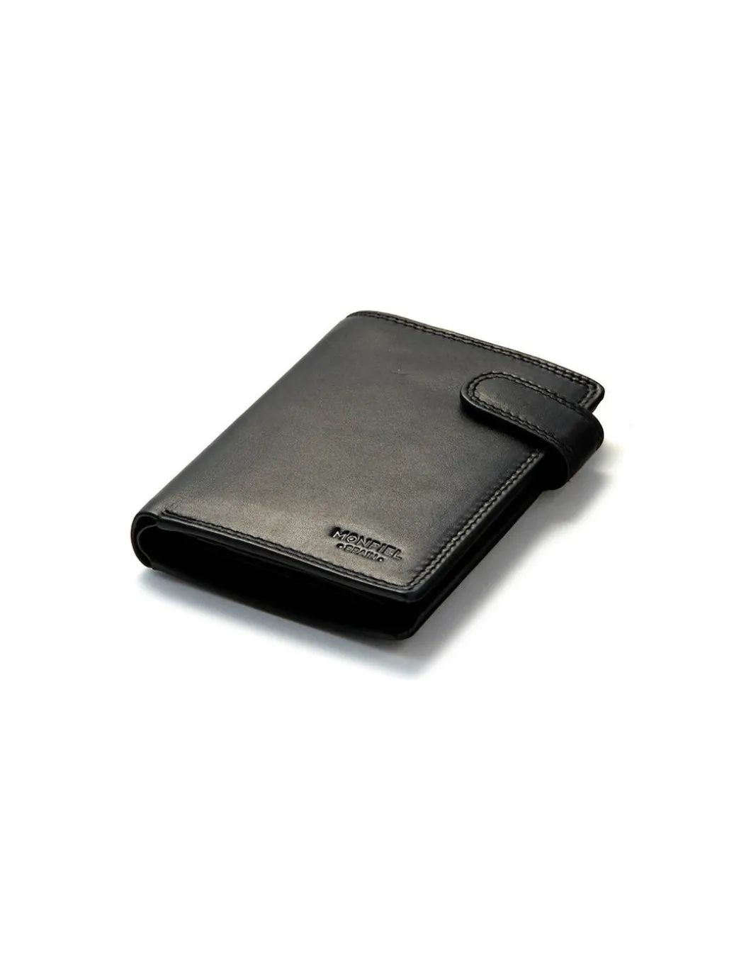 MONPIEL Cartera de piel XL con Broche y Monedero*Hombre Carteras Hombre Piel